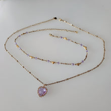 Load image into Gallery viewer, Valentina Lavender Necklace Set
