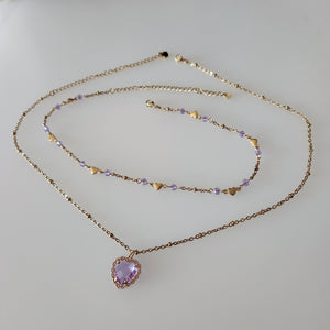 Valentina Lavender Necklace Set