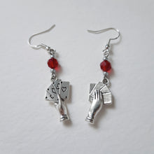 Load image into Gallery viewer, All Aces Silver Earrings
