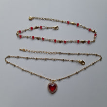Load image into Gallery viewer, Valentina Ruby Necklace Set
