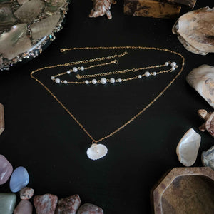 Oceane Seashell Necklace Set