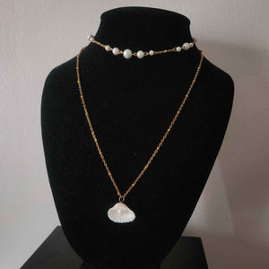 Oceane Seashell Necklace Set