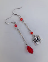 Load image into Gallery viewer, Scarlet Spider Earrings
