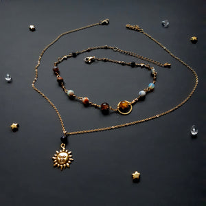 Solar System Necklace Set