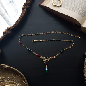 Aurelia Ruby and Emerald Necklace