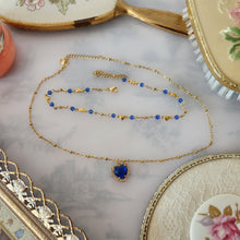 Load image into Gallery viewer, Valentina Sapphire Necklace Set

