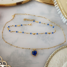 Load image into Gallery viewer, Valentina Sapphire Necklace Set
