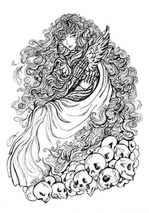 Griffith with Skulls - Mini Print