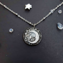 Load image into Gallery viewer, Moonlit Dreams Hand Drawn Pendant
