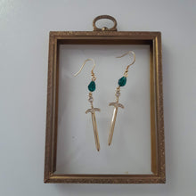 Load image into Gallery viewer, Gawain Emerald Earrings
